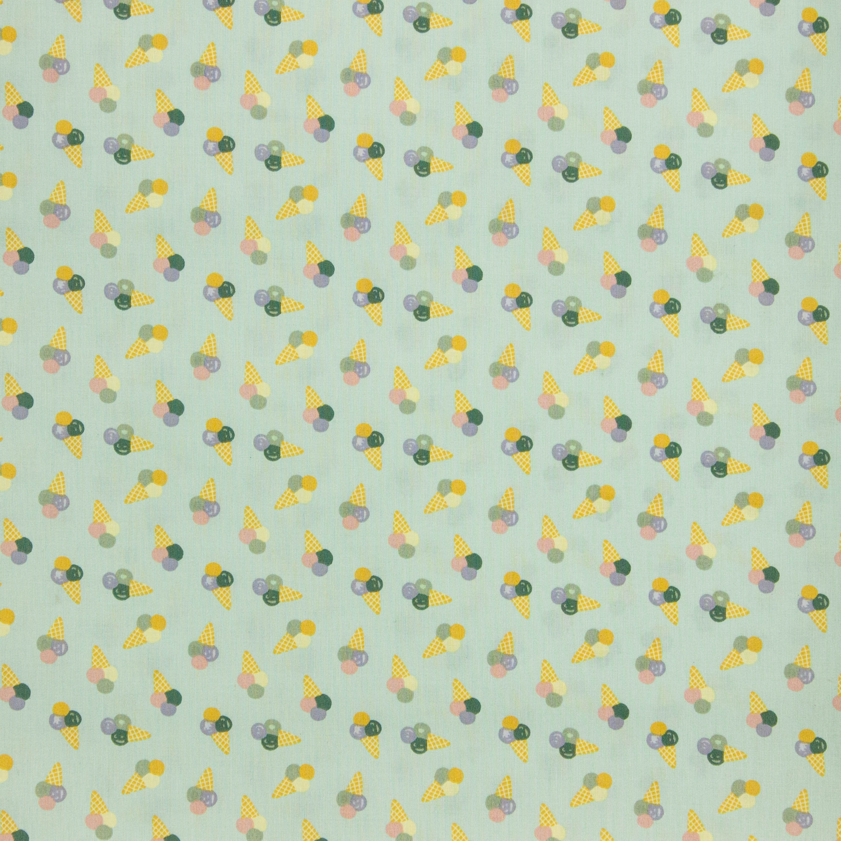 Katoen poplin 'Icecream Dusty Green'